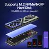 Радиатор для M.2 SSD JEYI 2280 NVME NGFF из магниево-алюминиевого сплава для ПК/PS5, эффективный охладитель с термосиликоновой прокладкой