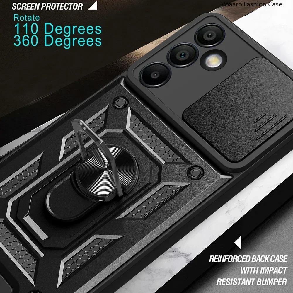 Магнитное кольцо Armor Funda для Samsung Galaxy S24 FE Чехол для Samsung S24 Ultra M15 F15 M55 A15 A55 A35 M54 Чехол-слайдер Крышка объектива