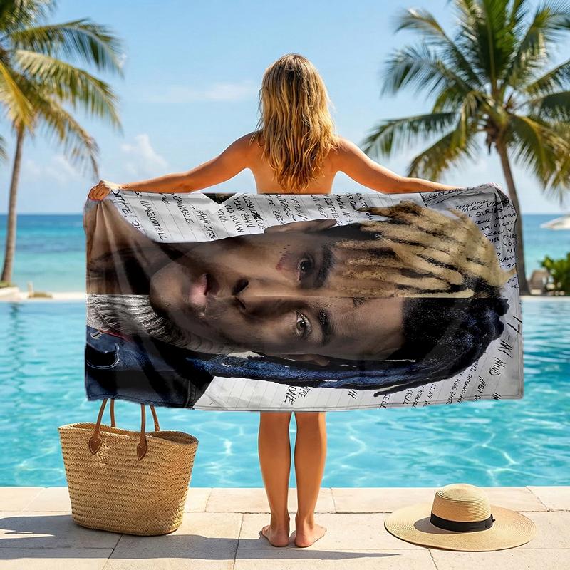 Модное пляжное полотенце Xxxtentacion: Идеально для летних приключений Мягкое, впитывающее и быстросохнущее, подходит для плавания и купания