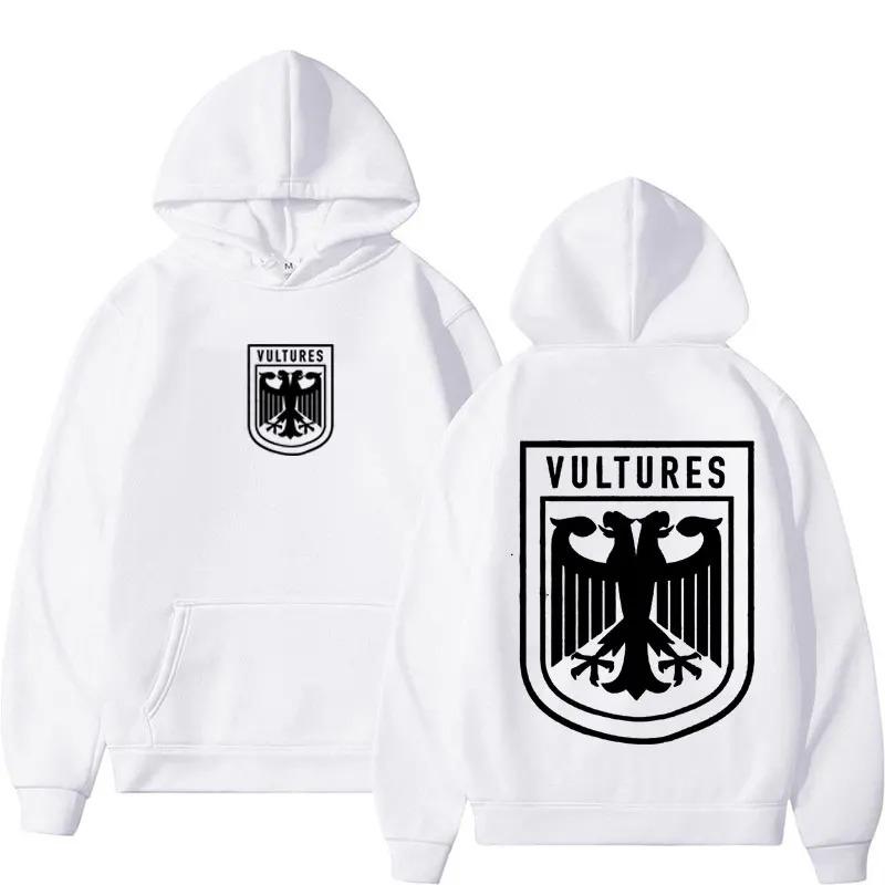 Толстовка с логотипом рэпера Kanye West Vultures, унисекс, женская мода в стиле хип-хоп, винтажные пуловеры, толстовка, повседневные флисовые толстовки, уличная одежда унисекс