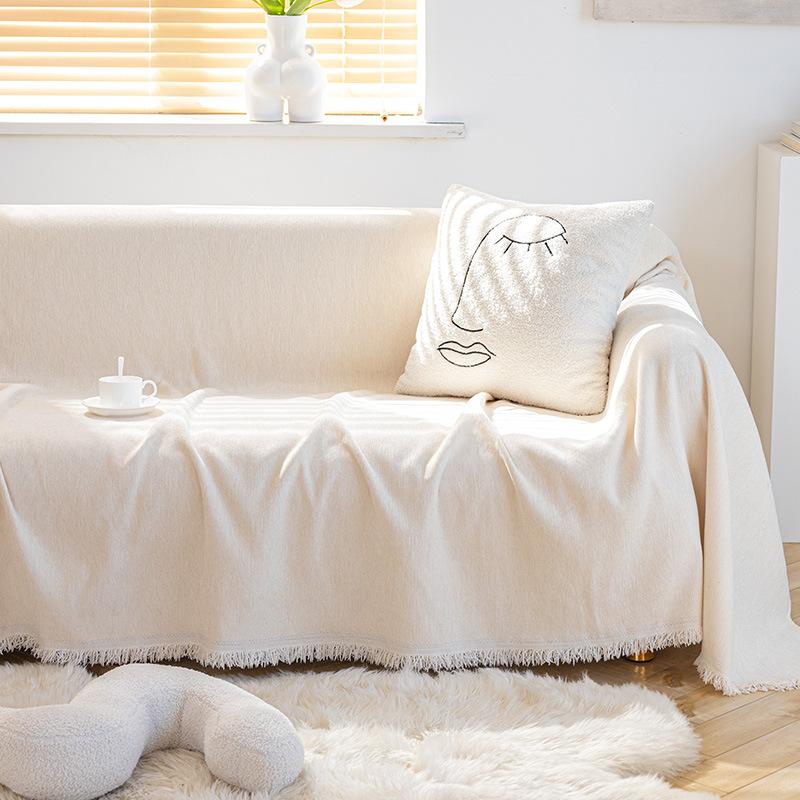 Chenille Sofa Cover Cloth Four Seasons Universal Full Covered Oversized Sofa Towel Anti-Scratching Cushion