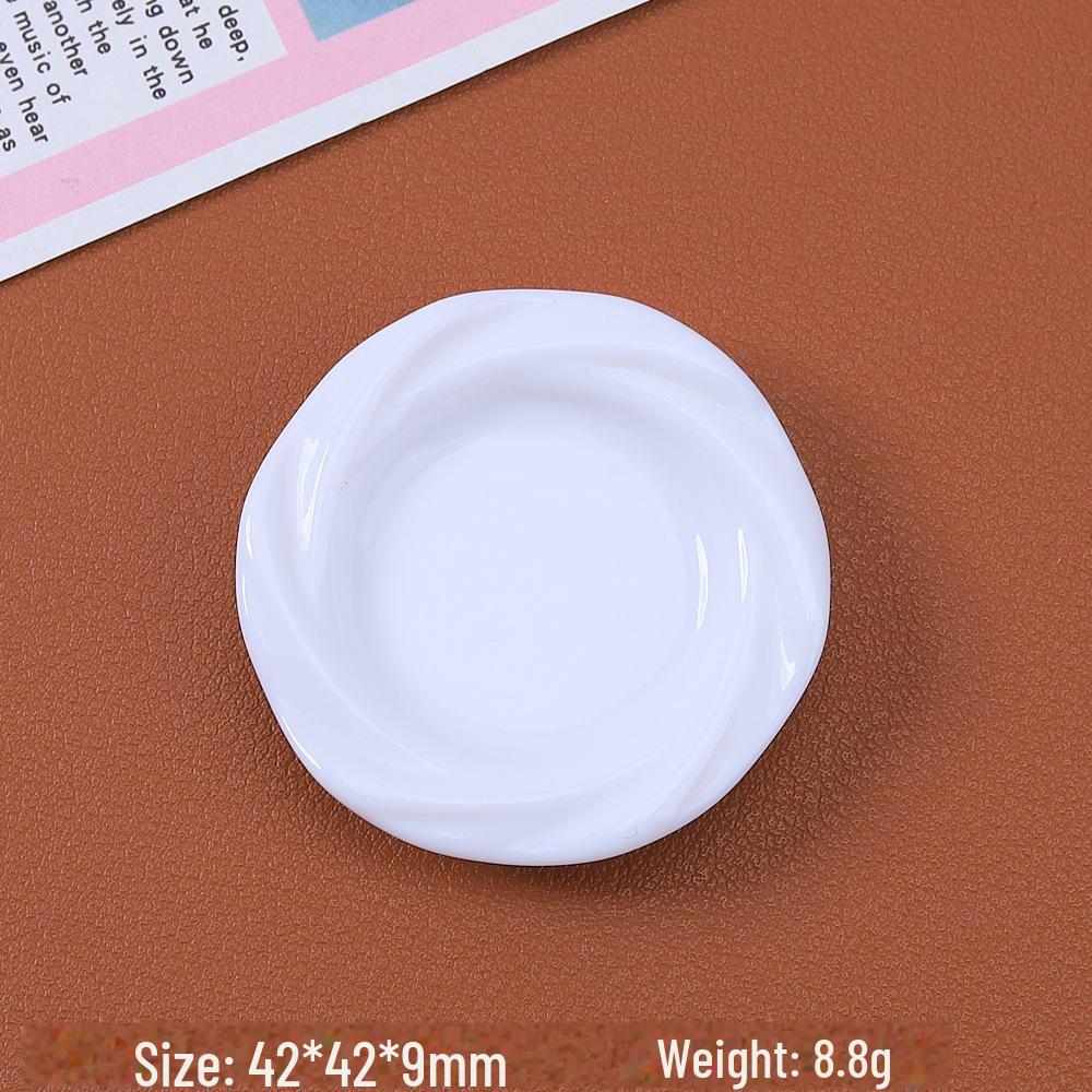 Cartoon Multicolor Swirl Plate Resin Glue DIY Accessories for Hairpins & Magnets