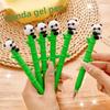 Panda Bamboo Gel Pen, Student Soft Rubber, Cute Learning Stationery, Exam Practice Pen, Creative Signature Pen