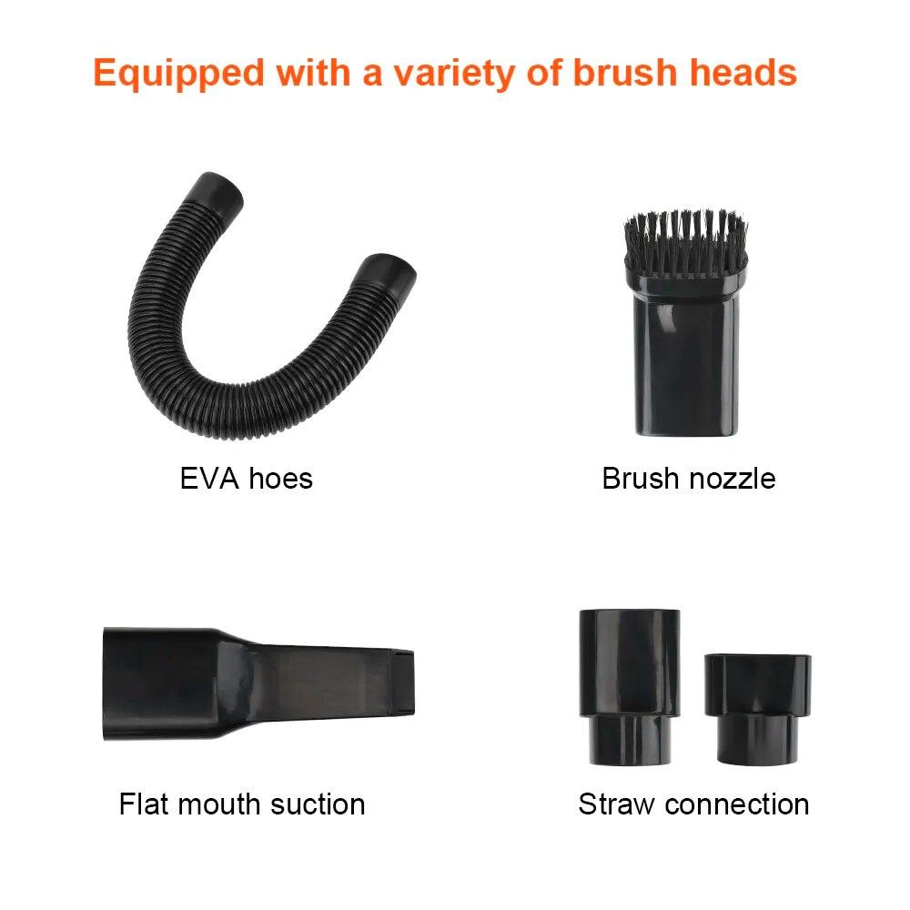 Новый автомобильный пылесос 12 В 120 Вт, проводной ручной, с высокой всасываемостью, влажная и сухая очистка сидений, приборная панель, автомобильные аксессуары, интерьер