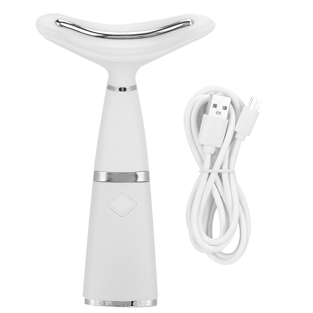 Neck Instrument Beauty LED Photon Vibration Lifting Tightening Anti Wrinkle Neck Massager