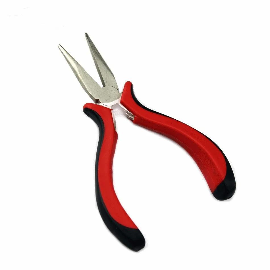 1 Set of Hair Extension Plier Set Micro Ring Applicator Opener Plier Hair Loop Tool Metal Hair Clip Scissor for Weft Extensions