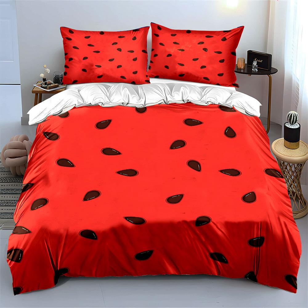 Watermelon Pattern Bedding Set Bedding Duvet Cover Set Duvet Cover Pillowcases (1 * Duvet Cover 2 * Pillowcases, without duvet insert)