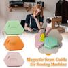 Anti-Slip Grip Magnetic Seam Guide Locking Sewing Ruler Durable Sewing Magnetic Seam Guide