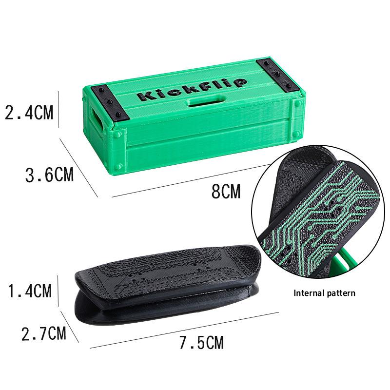 Ог Кикфлипы Вращающаяся Игрушка-Спиннер Для Взрослых, Магнитный Фингерборд, Слайдер для Скейтборда, С Кейсом для Хранения, Портативная Игрушка