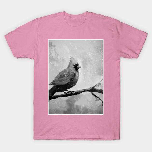 T Shirt Women Cardinal Bw Harajuku Print Kawaii Tshirt Summer Short Sleeve Female T-Shirt Top Tee