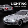 CSYBZ1 Benz SLR722S 24 Scale Diecast car Model Toy with Sound &Light Pull Back Boys Gift Collectibles