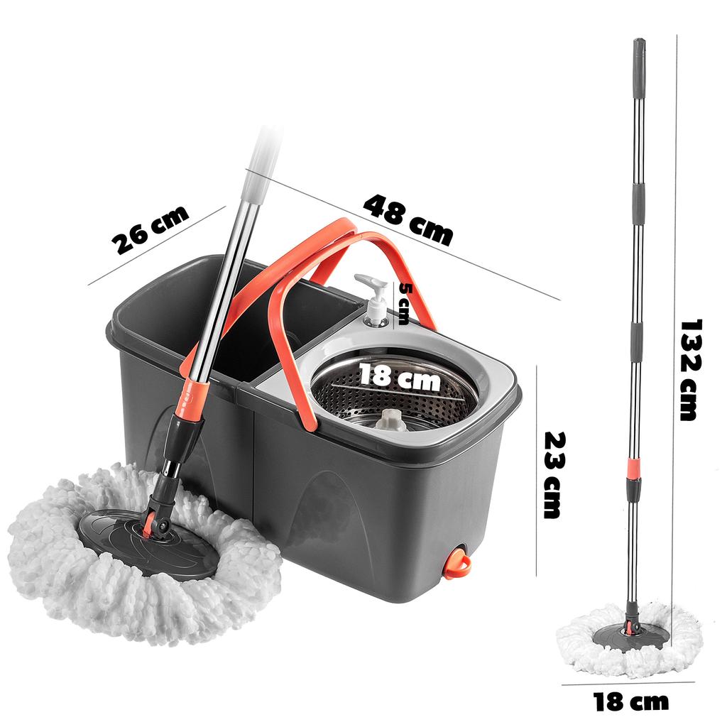 KADAX Floor Rotating Mop 132cm