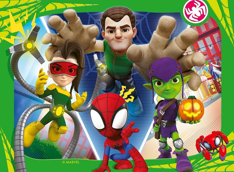 Ravensburger - Puzzle 4W1 - Spidey I Super-Kumple 1064