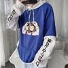 Harajuku Anime My Hero Academia Midoriya Izuku Ochaco Uraraka Cute Hooded Men Women Hoodies Unisex Oversized Sweatshirt