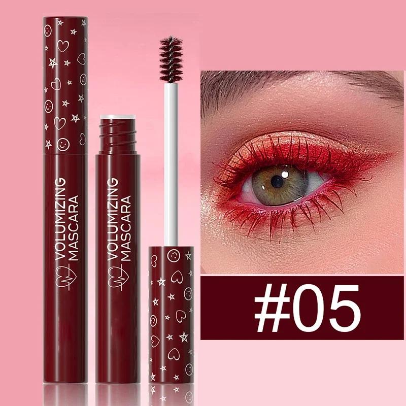 8 цветов тушь для завивки ресниц сценический макияж водостойкая зеленая тушь крем синяя фиолетовая завивка удлинение быстросохнущая наращивание ресниц