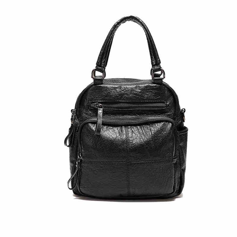 Women's 2025 Cross-Border Multifunctional Soft Leather Backpack: New Cowhide Casual Ladies Bag