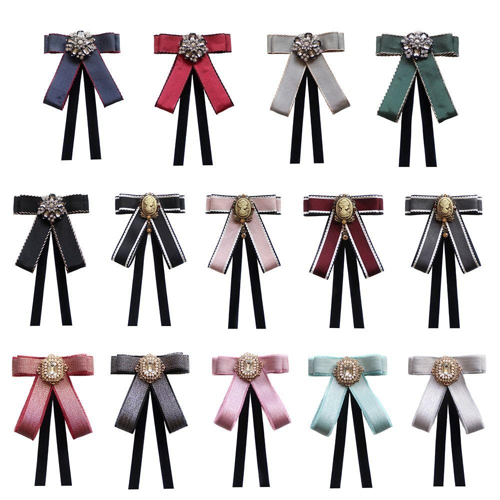 Простой Узкий Ленточный Бриллиантовый Галстук-бабочка Стразы Рубашечный Галстук-бабочка Женский Мужской Аксессуар для Торжественной Одежды