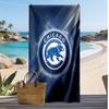 Пляжное полотенце с принтом Chicago Cubs Мягкое Портативное Быстросохнущее?Сухое полотенце для бассейна, летнего отпуска, активного отдыха на природе