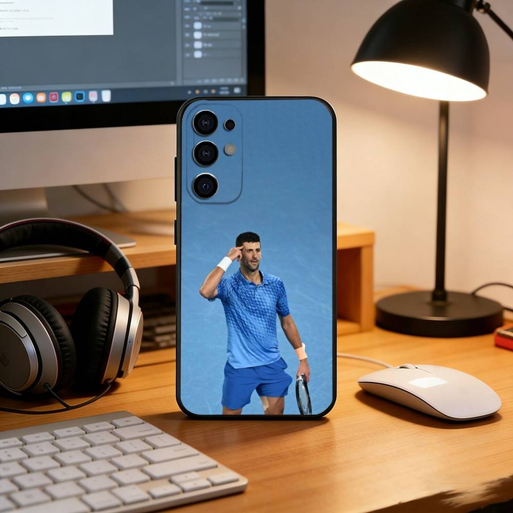 Novak Djokovic Phone Case For Samsung S25,S24,S21,S22,S23,S30,Ultra,S20,Plus,Fe,Lite,Note,10,Black Cover