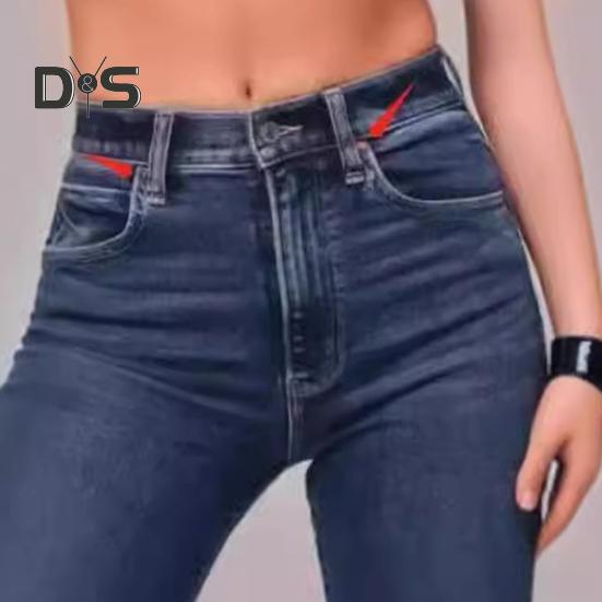 Женские зимние джинсы средней талии с застежкой-молнией на пуговицах, большого размера, облегающие, с карманами, прямые, широкие, повседневные, длинные брюки