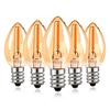 Hcnew Ampoule C7 E12 220V LED, 0.5W Petite Ampoule De Rechange Vintage Edison Pour Veilleuse-guirlande Lumineuse À La Noix De Coco