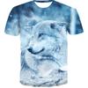 Весенне-летние топы, мужская одежда больших размеров, футболка с 3D принтом животных, футболки с рисунком тигра, топ с короткими рукавами и круглым вырезом, дышащие мужские рубашки