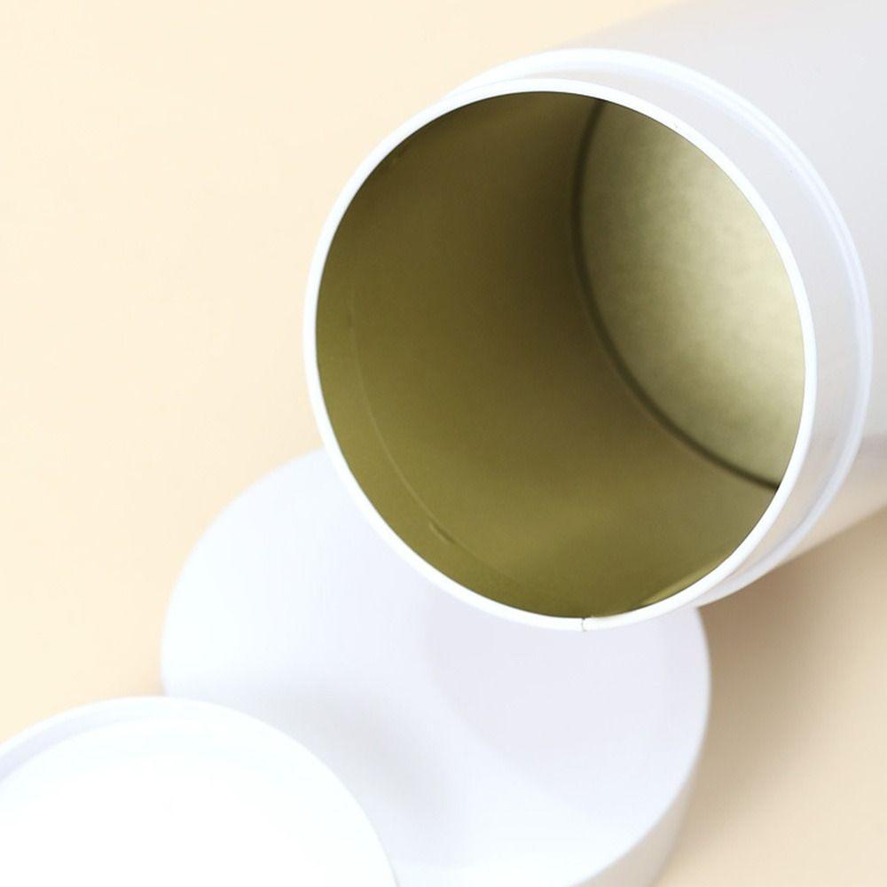 Portable Tinplate Tea Tin Large Capacity Moisture-proof Tea Jar Round Sealed Tea Can for Home&Travel