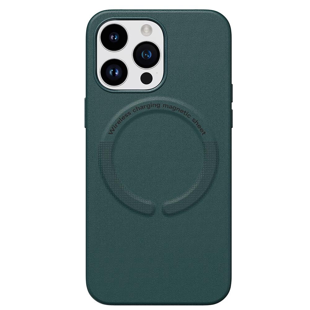 Кожаный чехол для Magsafe с беспроводной зарядкой iPhone 15 14 13 Pro Max 12 13 Pro 14 Pro iPhone14 противоударный чехол для телефона Капа