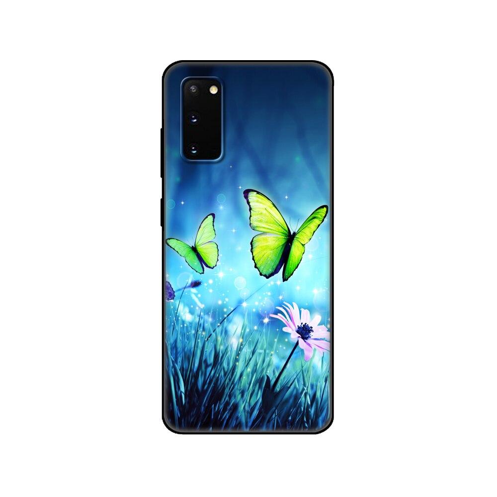 Чехол для Samsung Galaxy S20, чехол для Samsung S20 PLUS S20 Ultra S20 FE, силиконовый чехол из ТПУ, чехлы для телефонов GalaxyS20 S 20 + черный чехол из ТПУ
