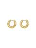 New Hot Sell Trendy  Irregular Wave Gold Silver Color Circle Concise Earrings for Women Girl Party Jewelry Ear Hoop Earrings