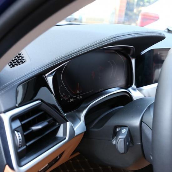 ABS Silver Dashboard Speedmeter Frame Trim Cover For BMW 3 Series G20 -