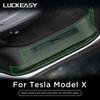 LUCKEASY Interior For Tesla Model X 2017-2022 Door Hidden Kick Pad B-pillar Sticker Trunk Protection Anti-scratch Pad