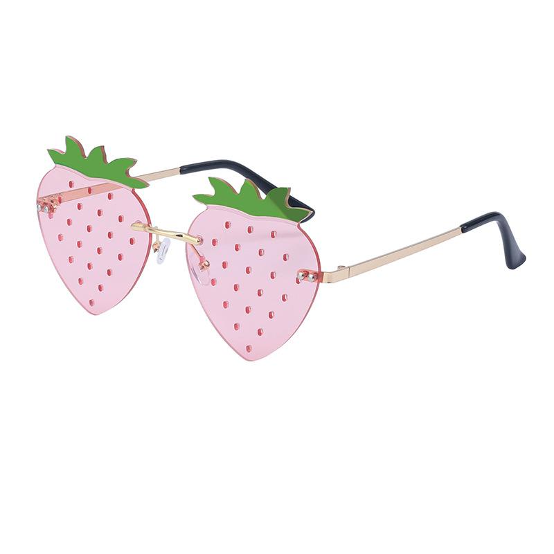 Персонализированные солнцезащитные очки Strawberry, женственные модные солнцезащитные очки Ball, забавные очки