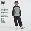 Теплый флисовый спортивный костюм для мальчиков Duoduojia с цветовыми блоками
