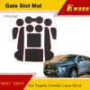 Пыленепроницаемая наклейка-накладка для Toyota Corolla Cross XG10 2022 2023, подушка для чашки, резиновая противоскользящая пылезащитная решетка, коврик для автомобиля