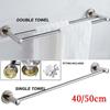 Single 40/50cm Shelf Holder Bathroom Kitchen Towel Bar Bathroom Accessories Towel Rack Towel Rail