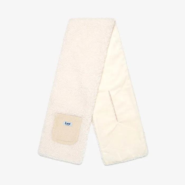Fleece Pocket Muffler Ivory