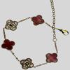 Titanium Steel Five Flowers Four Leaf Clover Bracelet Five Flowers Fashion 18k Ladies Necklace