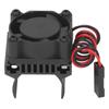 RC Motor Cooling Fan Heatsink Fan RC Accessory for Traxxas 118 Remote Control Car Black