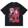 230 г/м² 100% хлопок Darling in the Franxx V1 Принт Унисекс Тяжелая хлопковая футболка