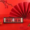 Китайский стиль Бог Богатства Магнитный для Холодильника Традиционная Прямоугольная Фоторамка Магнит на Холодильник 3D Пожелания
