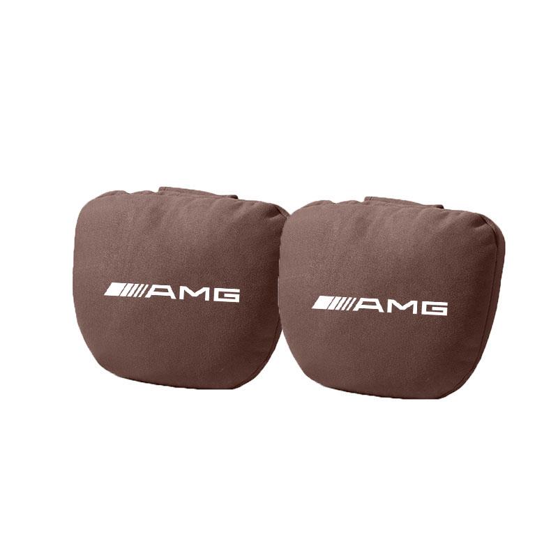 For Mercedes Benz W205 W177 W212 W213 W221 W220 W176 ML GT AMG Car Headrest Neck Support Seat Lumbar Cushion Soft Neck Pillow BB1