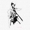 Mikasa Wallpaper Black And White Ackerman Eren Yeag Patches For Clothes Large Anime Patches Heat Transfer Vinyl Sticker Iron On Transfers For Clothes