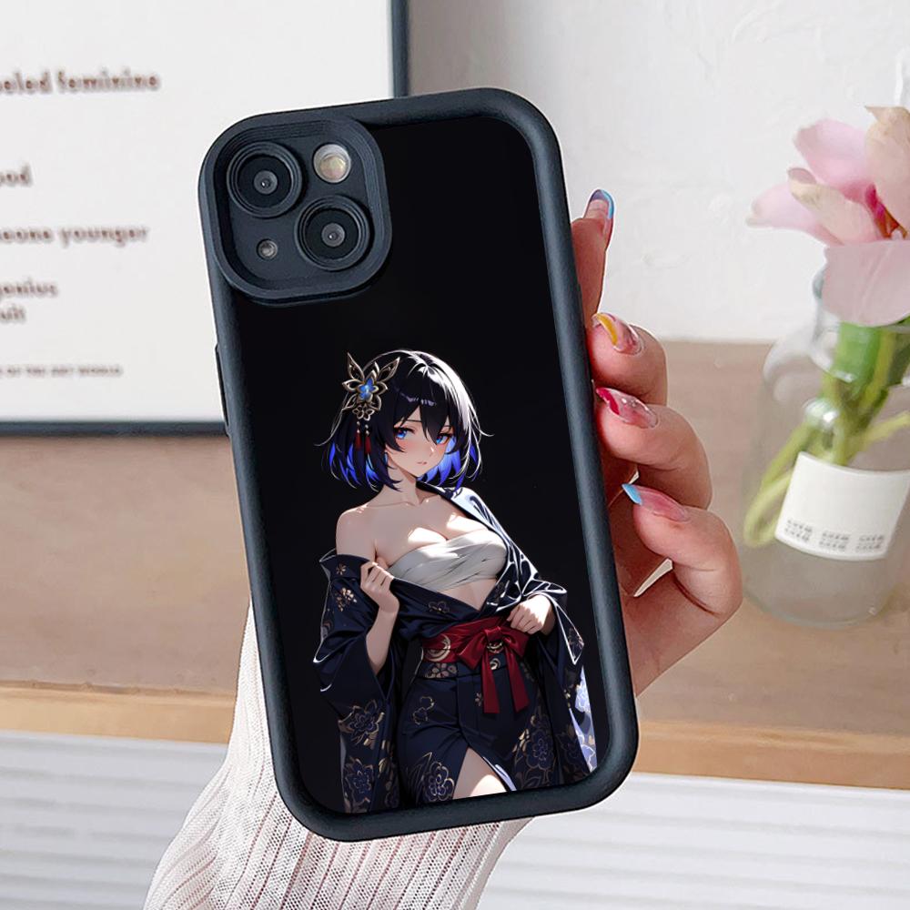 HSR Seele Утолщенный ТПУ Чехол для Мобильного Телефона для iPhone 17 16 15 14 13 12 11 Air Pro Max Plus Цветной Чехол