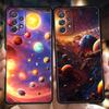 Чехол для телефона 'Космическая Планета Звезды Луна' для Samsung Galaxy A15 A14 A25 A54 A34 A51 A71 A72 A73 A32 A52 A52S A11 A31 A41 5G Мягкий