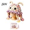 Soft Yarn for Hat Making Animal Hood Crochet Kit, DIY Earflap Project Weekend Cute Craft Kit Beginners, Handmade Winter Headwear Complete