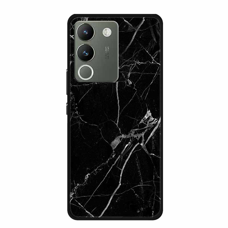 For Vivo V30 Lite 5G Case 6.67" Soft Silicone Marble TPU Phone Bag for vivo V30 Lite 5g V2314 Covers Luxury Protector V30Lite