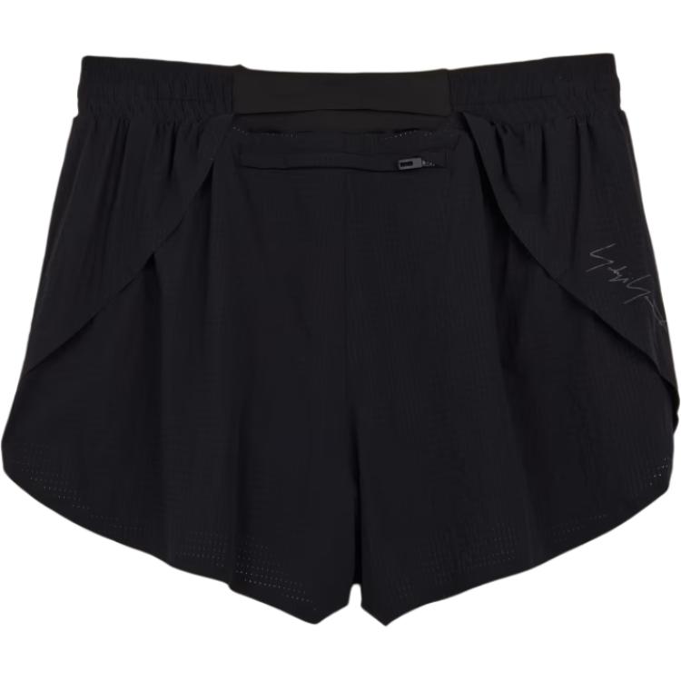 Y-3 Беговые шорты однотонные с логотипом эластичные повседневные женские шорты черные IX0003