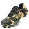 Camouflage Mountaineering Labor Insurance Shoes Smash-proof Stab-proof Work Shoes Mesh Protective Shoes