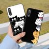 Moda Yoqimli Rangli Multfilm Mushuk Yumshoq TPU Telefon G'ilofi IPhone Samsung Huawei Xiaomi Redmi OPPO va boshqalar uchun